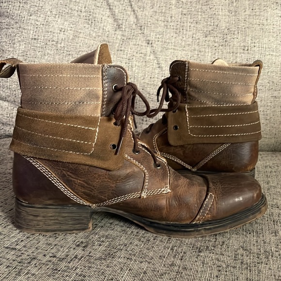 Bed Stu Men’s Chelsea  Brown Leather Boots Size 11 - Picture 5 of 13